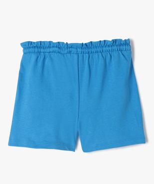Short en maille avec taille élastique fille vue3 - GEMO 4G FILLE - GEMO