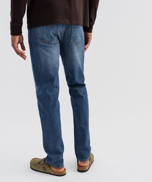 Jean straight en denim extensible homme vue3 - GEMO 4G HOMME - GEMO