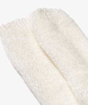 Chaussettes en maille chenille douce et épaisse femme vue2 - GEMO 4G FEMME - GEMO