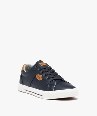 Baskets homme unies à semelle contrastée – Kappa Aris vue2 - KAPPA - GEMO