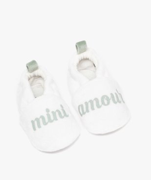 Chaussons de naissance en velours bébé vue5 - LITTLE LOVE GEMO FOR GOOD - GEMO