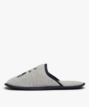 Chaussons homme mules brodées Sportif de salon vue3 - GEMO(HOMWR HOM) - GEMO