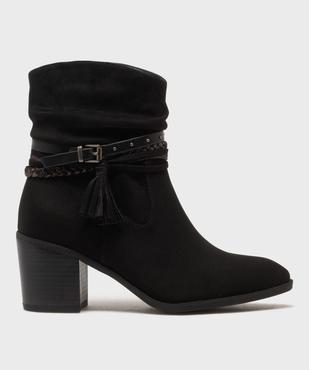 Boots en suédine femme - Emilia Rosa vue1 - EMILIA ROSA - GEMO