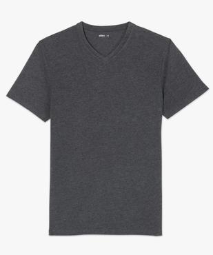 Tee-shirt homme à manches courtes et col V vue4 - GEMO 4G HOMME - GEMO