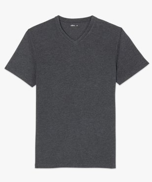 Tee-shirt homme à manches courtes et col V vue4 - GEMO 4G HOMME - GEMO