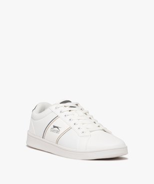 Baskets homme unies à fines bandes colorées - Slazenger vue2 - SLAZENGER - GEMO