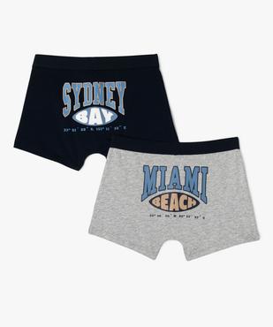Boxers avec inscriptions urbaines garçon (lot de 2) vue2 - GEMO 4G GARCON - GEMO