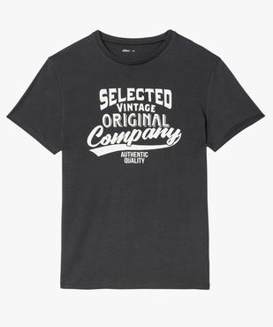 Tee-shirt à manches courtes avec inscription vintage homme vue4 - GEMO 4G HOMME - GEMO