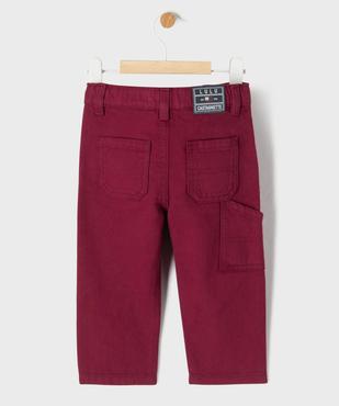 Pantalon en coton style charpentier bébé garçon - LuluCastagnette vue3 - LULU CASTAGNETTE G4G D - GEMO
