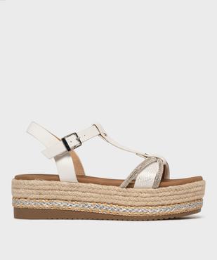 Sandales à plateforme avec brides scintillantes femme - Valentina Baldano vue1 - VALENTINA BALDA - GEMO