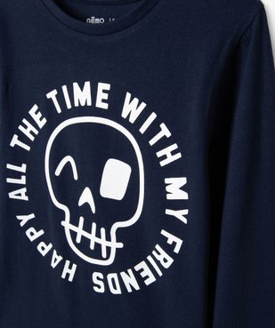 Tee-shirt à manches longues avec motif XXL garçon vue3 - GEMO 4G GARCON - GEMO