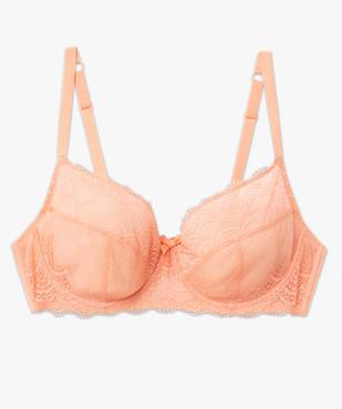 Soutien-gorge emboitant à armatures en dentelle grande taille vue4 - GEMO(HOMWR FEM) - GEMO