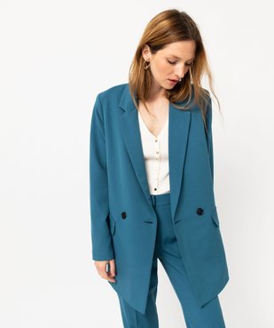 Veste blazer fermeture croisée femme vue1 - GEMO(FEMME PAP) - GEMO