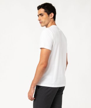 Tee-shirt à manches courtes et col rond homme vue2 - GEMO 4G HOMME - GEMO