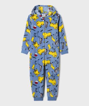 Combinaison pyjama en douillette imprimée garçon - Pokémon vue1 - POKEMON - GEMO
