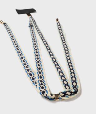 Cordon de téléphone tissé avec mousqueton vue2 - GEMO (ACCESS) - GEMO