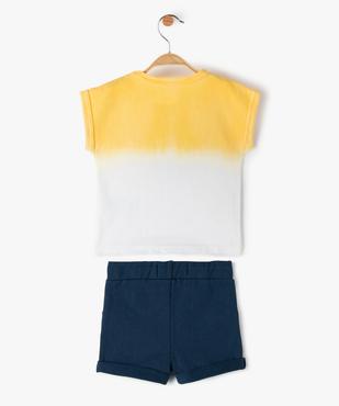Ensemble bébé garçon 2 pièces : tee-shirt loose + short - Camps United vue4 - CAMPS UNITED - GEMO