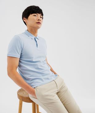 Polo à manches courtes en maille piquée homme vue5 - GEMO 4G HOMME - GEMO