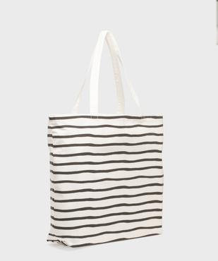 Tote bag à rayures vue2 - GEMO (ACCESS) - GEMO