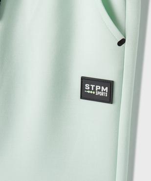 Bermuda en maille extensible à taille élastiquée garçon  vue3 - GEMO (ENFANT) - GEMO