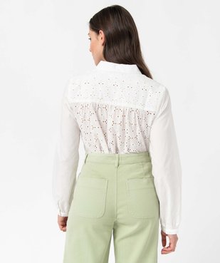 Chemise femme en broderie anglaise ajourée vue3 - GEMO(FEMME PAP) - GEMO