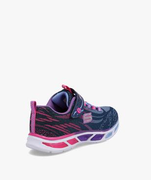 Baskets fille en mesh avec semelle lumineuse - Skechers vue4 - SKECHERS - GEMO