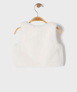 Gilet bébé fille sans manches en fourrure imitation vue7 - GEMO(BEBE DEBT) - GEMO
