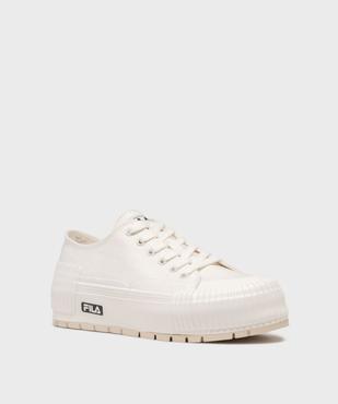 Baskets en toile sur semelle plateforme femme - Fila vue2 - FILA - GEMO