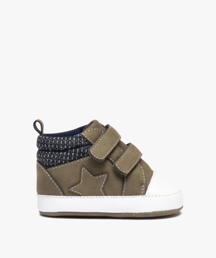 Chaussons de naissance bébé garçon unis style baskets vue1 - GEMO 4G BEBE - GEMO