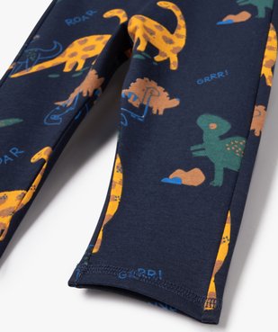 Legging en molleton imprimé bébé garçon vue2 - GEMO(BEBE DEBT) - GEMO