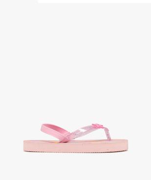 Tongs à motifs étoiles de mer avec élastique au talon fille vue2 - GEMO (PLAGE) - GEMO