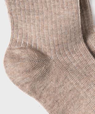 Collant uni en maille côtelée fille vue2 - GEMO 4G FILLE - GEMO