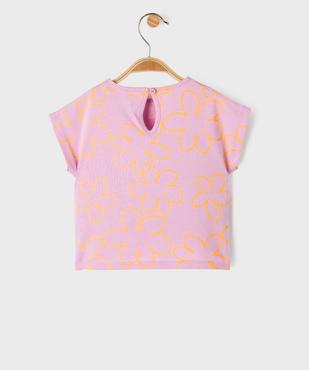 Tee-shirt à manches courtes loose imprimé bébé fille vue3 - GEMO(BEBE DEBT) - GEMO
