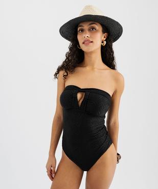 Maillot de bain une pièce avec bretelles multipositions femme vue4 - GEMO (PLAGE) - GEMO