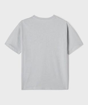 Tee-shirt manches courtes avec inscription poitrine garçon vue3 - GEMO (JUNIOR) - GEMO