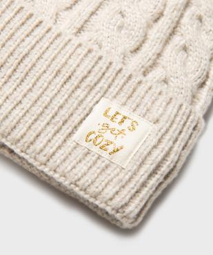 Bonnet torsadé à revers fille vue2 - GEMO (ACCESS) - GEMO