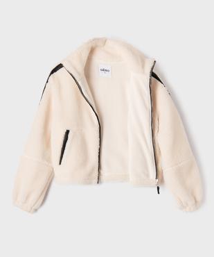 Blouson en sherpa doublé polaire à col montant fille vue2 - GEMO (JUNIOR) - GEMO
