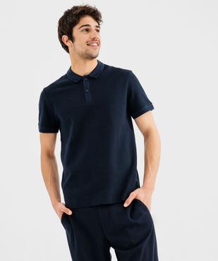 Polo manches courtes en maille piquée homme vue1 - GEMO (HOMME) - GEMO