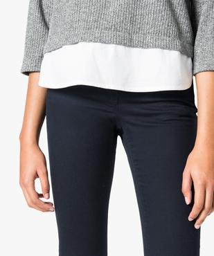 Pantalon skinny 5 poches uni vue2 - FOLLOW ME - GEMO