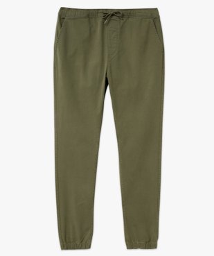 Pantalon jogger en toile de coton homme vue4 - GEMO 4G HOMME - GEMO