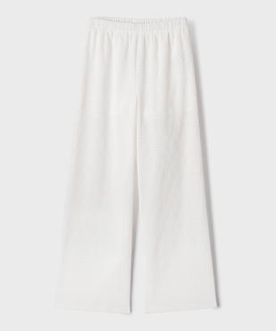 Pantalon large en broderie anglaise avec taille élastique fille vue1 - GEMO (JUNIOR) - GEMO