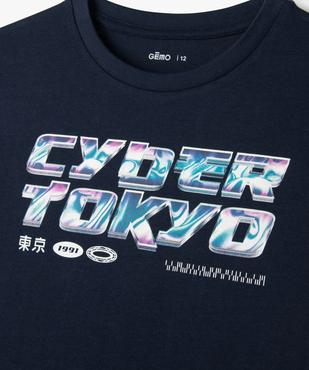 Tee-shirt à manches courtes avec motifs garçon vue2 - GEMO 4G GARCON - GEMO