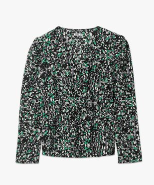 Blouse femme à épaulettes forme cache-cœur  vue4 - GEMO(FEMME PAP) - GEMO
