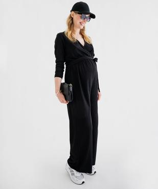 Combinaison pantalon spéciale grossesse avec haut cache-coeur vue6 - GEMO 4G MATERN - GEMO
