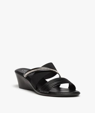 Sandale femme confort multi-brides forme mule vue2 - GEMO (CONFORT) - GEMO