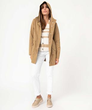 Trench à capuche avec boutons métalliques femme vue5 - GEMO(FEMME PAP) - GEMO