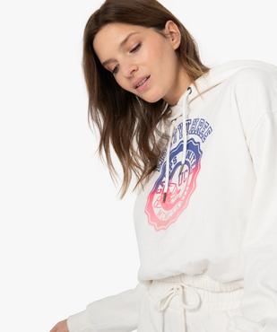 Sweat femme court à capuche – Camps United vue1 - CAMPS UNITED - GEMO