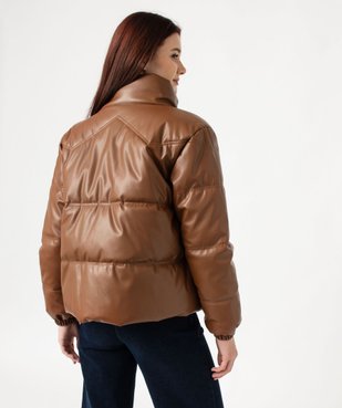 Blouson matelassé à col montant femme  vue4 - GEMO 4G FEMME - GEMO