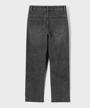 Jean regular en denim de coton stretch délavé garçon vue5 - GEMO (JUNIOR) - GEMO