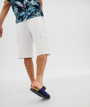 Bermuda cargo avec taille élastique homme vue1 - GEMO (HOMME) - GEMO